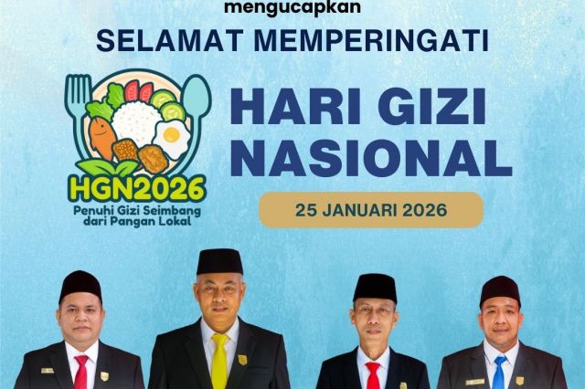 Peringati Hari Gizi Nasional 2026, Pimpinan DPRD Asahan Ajak Masyarakat Optimalkan Pangan Lokal